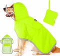Dog Raincoat, Waterproof Rain Jacket, Clear Hood & Reflective Rim