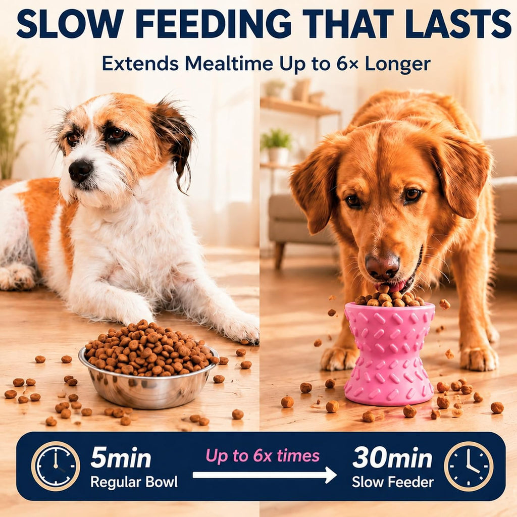 Treat Dispensing Dog Toy, Interactive Puzzle Toy for Small Dogs,Slow Feeder