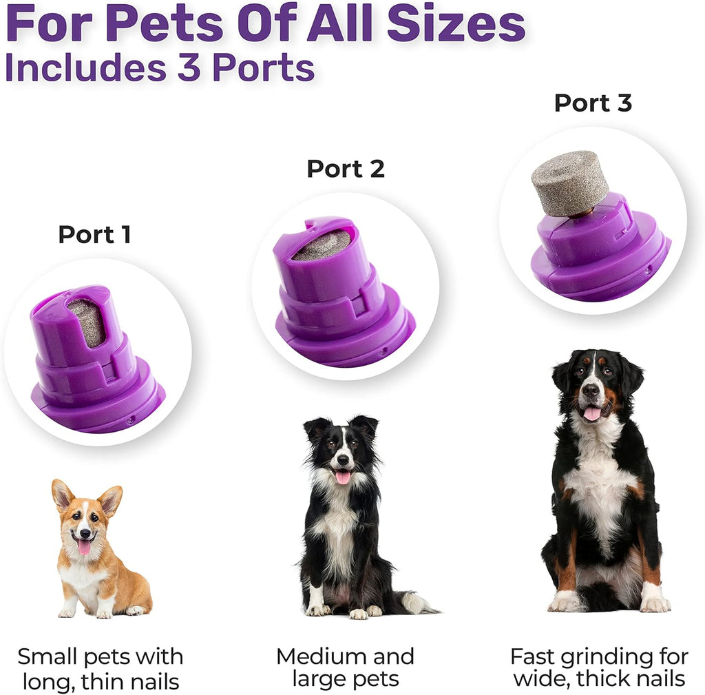 Electric Cat & Dog Nail Grinder - Rechargeable Cat Nail Grinder & Dog Nail Grinder Small Dogs & Large Dogs Trimmer, Professional Pet Grooming Kit with USB Wire